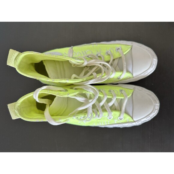Converse Chuck 70 HI UNT1TL3D in Neon Yellow - Women’s US 5 Sneakers High - Picture 9 of 11